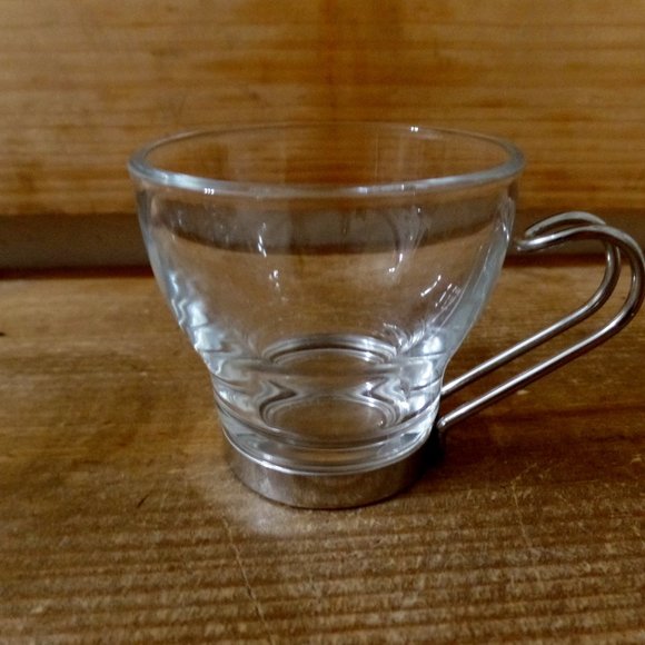 Bormioli Rocco Verdi Espresso Cup With Stainless Steel Handle, Set of 4 - Picture 7 of 9